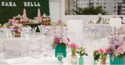 Rooftop event setup