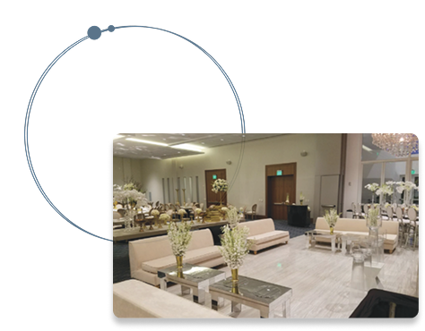 Event lounge setup